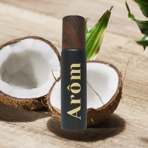 Leche de Coco Perfume Oil - Tropical Coconut Scent - Roll On Perfume - Travelsize Fragrance for Summer - Alcohol Free Perfume