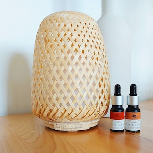 Ivy Bamboo Ultrasonic Aroma Diffuser - Humidifier and Diffuser for Essential Oils and Fragrance Oils