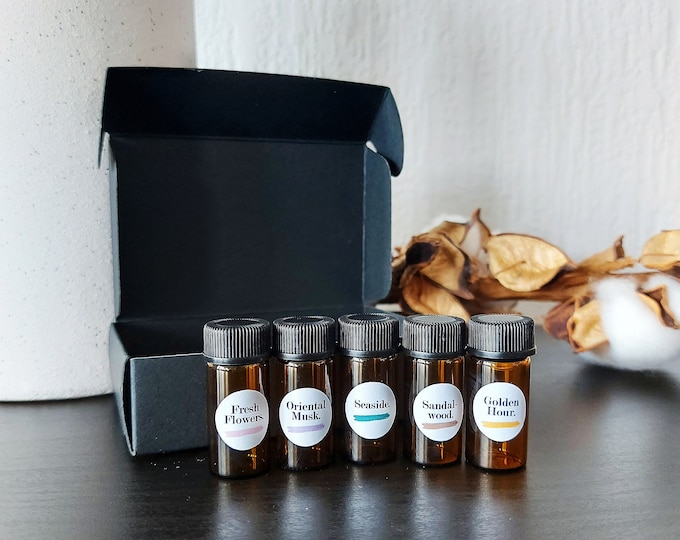 Perfume Oil Sample Set Set of 5 Perfume Oil Gift Gift under 15 Etsy