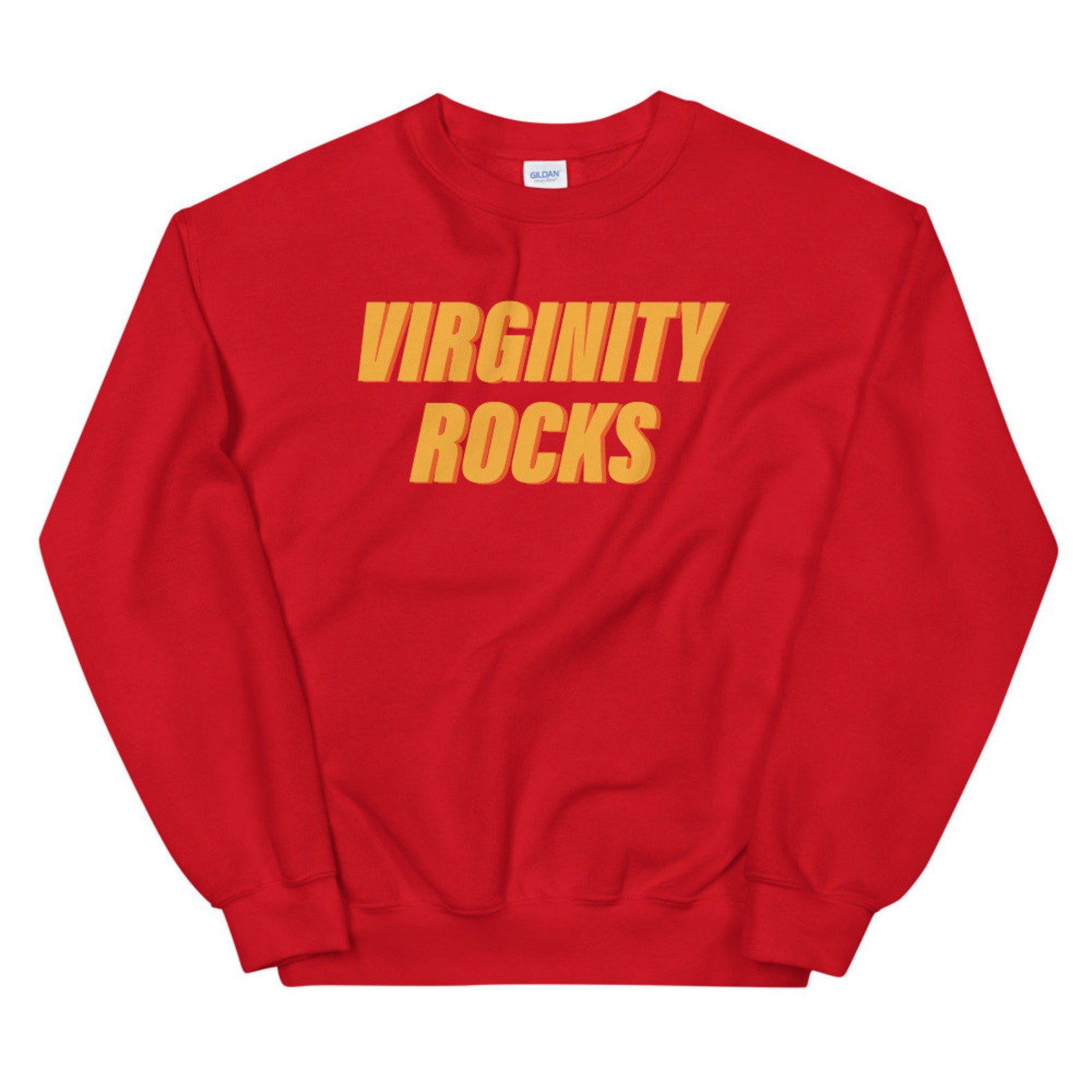 Virginity Rocks Unisex Sweatshirt Music Lover Rock Band Etsy