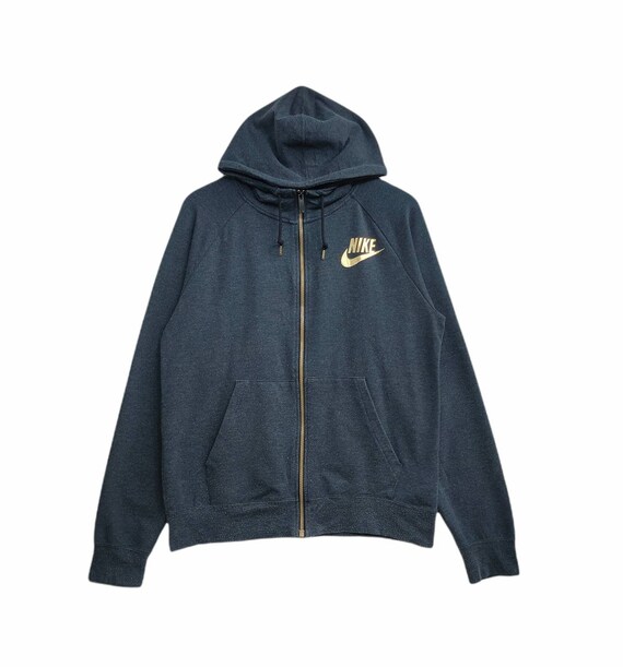Nice NIKE Gold Logo Style Hoodie Black 