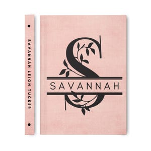 Cadeaux adolescente Journal monogramme personnalisé, cadeau nièce de la tante, carnet de nom personnalisé, cadeau d'anniversaire cadeau de Noël ados ou filles