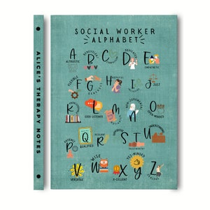 Social Worker Gift Journal Therapy Notes, MSW Graduation Gift, School Social Worker MSW LMSW Lcsw Graduation