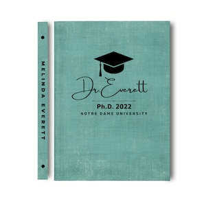 Journal personnalisé pour l'obtention du diplôme de doctorat, cadeau personnalisé pour un doctorant, idée cadeau unique pour un diplômé d'une école de médecine, cadeau si fier de vous