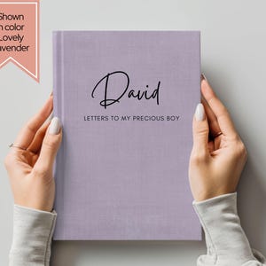 Personalized Letters to My Son Journal | Custom Baby Memory Book | New Mom Keepsake | Baby Shower Gift for Boy