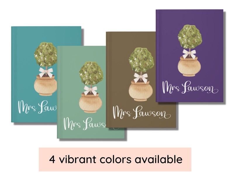 Personalized Teacher Gift Custom Journal Teacher Etsy