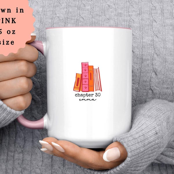 Personalized Chapter 30 Mug, Book Lover 30th Birthday Gift, Custom Coffee Cup