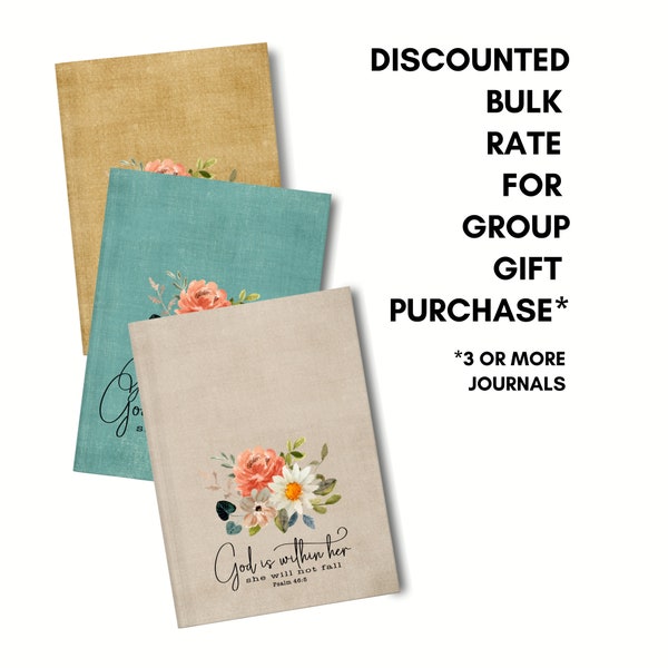 Discounted Bulk Journal Rate - Order 3 or More Journals of any design in the shop for a Discounted Rate, Team Appreciation Gift