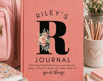 Personalized 13th Birthday Journal for Teen Girls | Custom Monogram Diary | Keepsake Gift for Daughter,