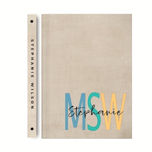 Personalized Social Worker Gift, MSW Graduation Gift Journal, School Social Worker, Custom Notebook for Social Worker Grad, LMSW LCSW