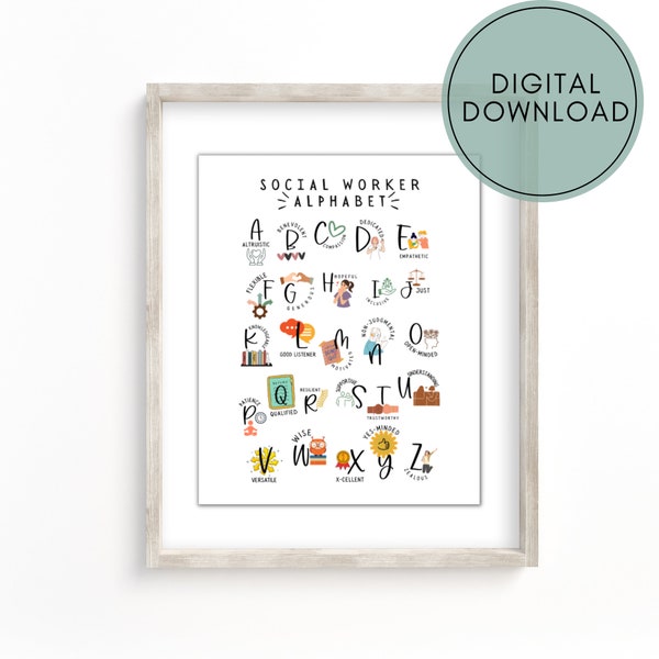 Social Work Appreciation Sign Etsy