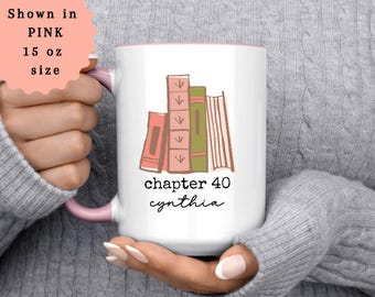 40th Birthday Gift for Her, For Daughter, Personalized Birthday Mug, 40 Year Old BDay, Chapter 40 Bday, Best Friend 40th Birthday (BM225)