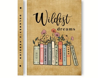 My Wildest Dreams Personalized Diary Journal, Great Swiftie Gift Ideas, Lovely custom name notebook and Christmas gift for teen girl