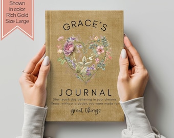 1st Communion Gift for Girl, Personalized Prayer Journal, Gift for Goddaughter, First Holy Communion, Unique Baptism Gift Custom