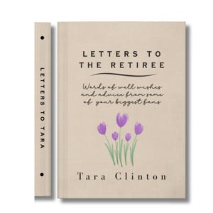Livre d'or personnalisé pour la retraite, Lettres aux retraités, Cadeaux de retraite pour femmes, Cadeau de retraite d'un enseignant, Retraite d'une infirmière