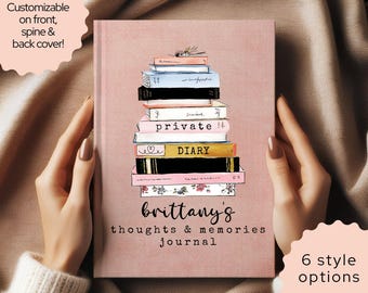 Personalized Teen Journal, Custom Name Diary, Birthday Gift for Girls