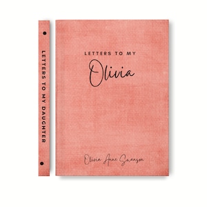 Letters to my daughter Son Baby Journal, Personalized Baby Notebook, Unique gifts for baby, Custom Baby Shower Gift, Boy Baptism Gift