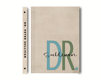 PHD Gift Journal, PHD Graduation Gift, Medical School Doctor Gifts for Her Him, Doctorate graduation gift personalized