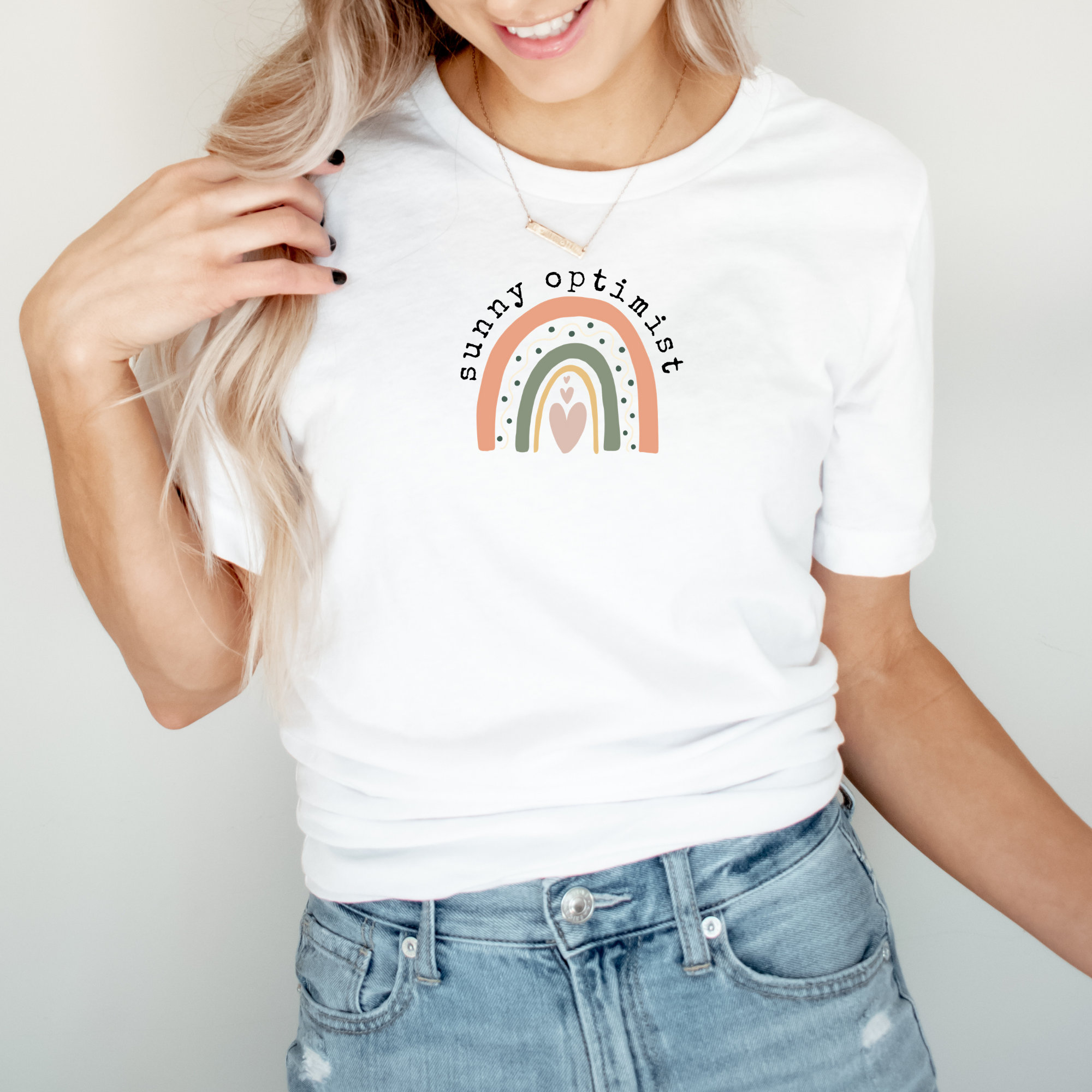 Boho Rainbow Shirt Summer Outdoors TShirt Bohemian Findings Etsy
