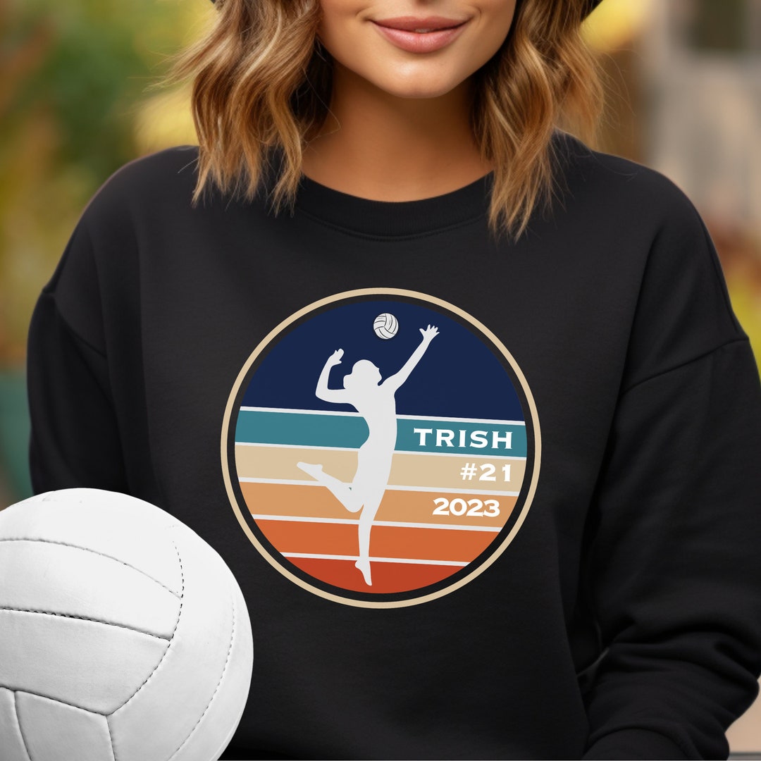 Custom Volleyball Shirt With Name Number Team Name Gildan Etsy