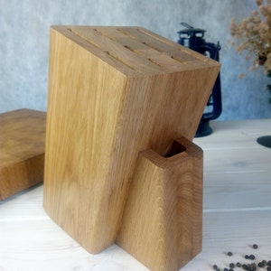 Custom knife block, handmade, knife holder, knife handle, kitchen storage - exactly for Your knifes to order with FREE personalization
