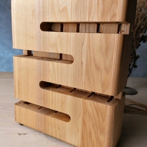 Wood Knife block, handmade, knife holder, housewarming gift, knife handle, kitchen storage - exactly for Your knifes