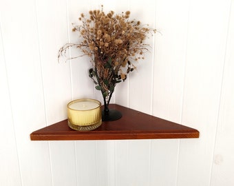 Corner Shelf, Corner Wall Shelf, Wall Mounted Shelf, Floating Corner Shelf, Triangle customized size & color Wooden Shelf