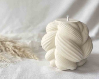 large original xxl molded candle - soy, artisanal, handmade