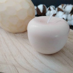 Original decorative candle gourmet - Minimalist candle French artisanal apple