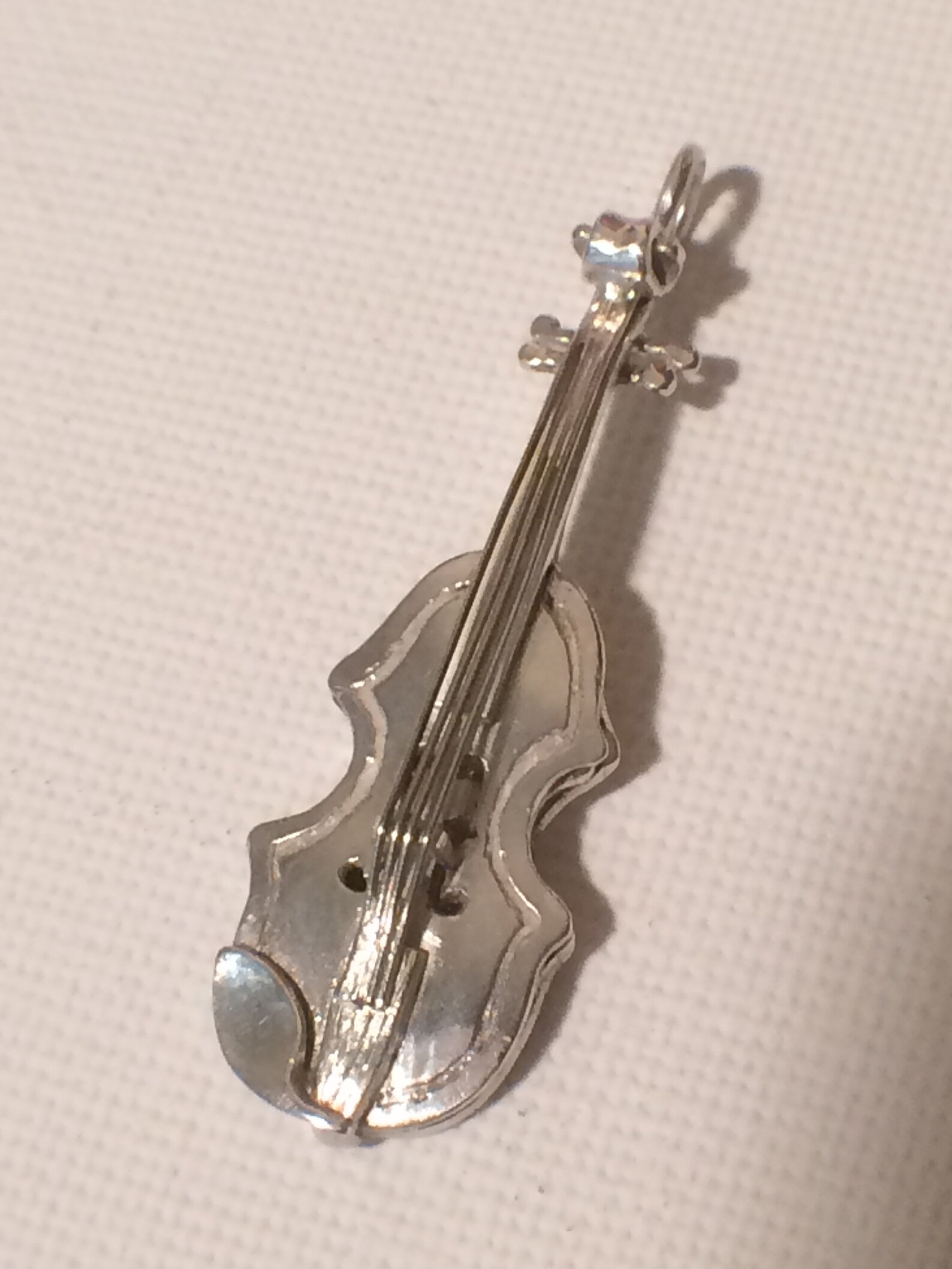 Silver and Platinum Violin Etsy