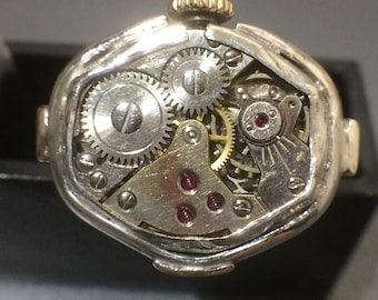 Silver Clockwork Ring