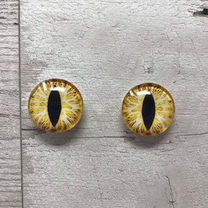 Par de cabochões de olhos de vidro nos tamanhos de 6 mm a 40 mm olhos de animais íris humana (146)