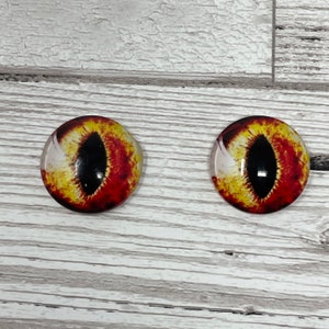 Cabochons en verre de 8 à 40 mm yeux de chat iris de dragon yeux d'animal (484)
