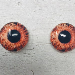 Rote Glasaugen Cabochons in den Größen 6 mm bis 40 mm Menschen Augen Monster Augen iris Fantasy Tier Fledermaus Augen (065)