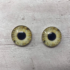 Paire de cabochons réalistes en oeil de dragon en verre de 6 mm à 20 mm, yeux de dragon réalistes, iris de chat (356)