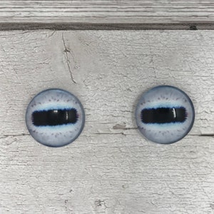 Glass eye cabochons in sizes 6mm to 40mm sheep eyes, horse eyes, deer eyes, goat eyes, octopus eyes (457)