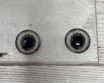 Cabujones de ojos de cristal en tamaños de 6 mm a 40 mm, ojos de dragón, perro, lobo, iris (487)