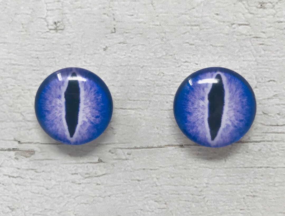 Lot De 25 Yeux De Chat En Plastique Pour Peluches - 12 Mm - Sécurisés Avec Capuchon - Pour Jouets Doux
