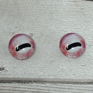 Cabochons met glazen oog in de maten 6 tot 40 mm octopus inktvis inktvis vis iris (526)