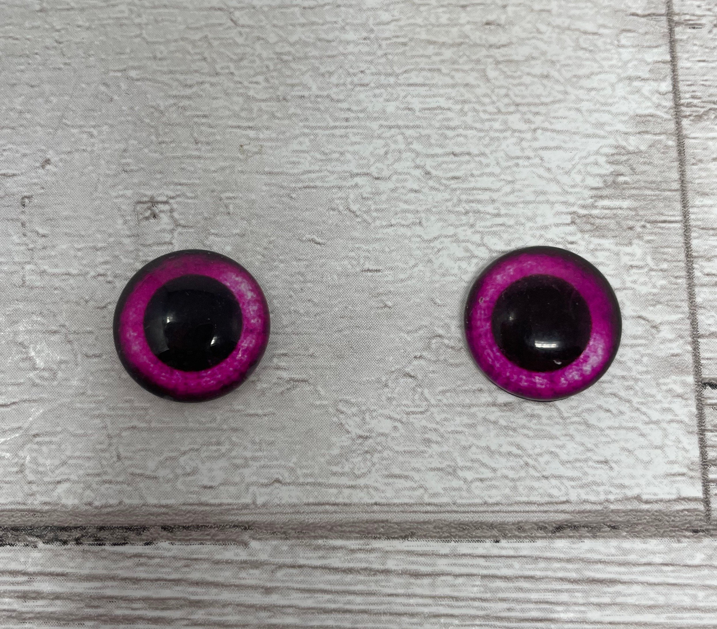 12 mm Red / Pink Albino eyes for Amigurumi Animal eyes Plastic eyes Safety  eyes - 5 PAIRS (12PR)
