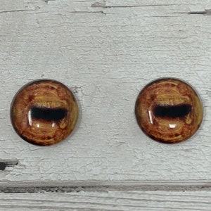 Cabochon di vetro arancione con occhi in dimensioni da 6 mm a 40 mm occhi di pecora, occhi di cavallo, occhi di cervo, occhi di capra, occhi di polpo occhi di mangusta (540)