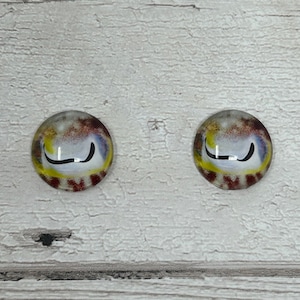 Cabochons met glazen oog in de maten 6 tot 40 mm octopus inktvis inktvis vis iris (530)