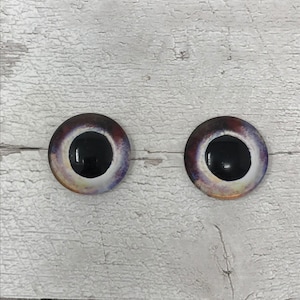 Glass eye cabochons in sizes 6mm to 20mm dragon eyes fish reptile lizard iris (397)
