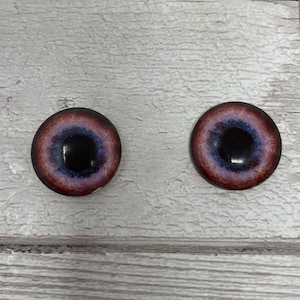 Cabochon in vetro marrone con occhi da 6 mm a 40 mm, occhi di drago, cane, lupo, iride (488)