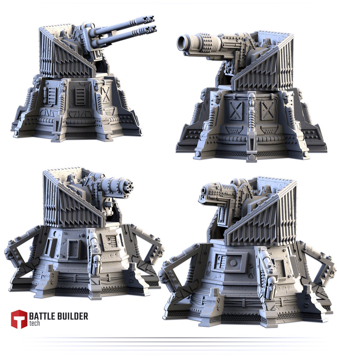 28mm Gun Turret Towers Scatter Terrain Wargame Scenery Etsy