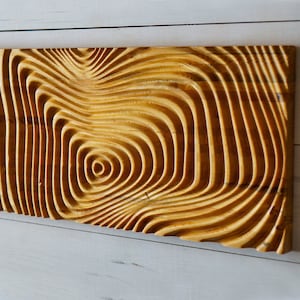 Reclaimed Pallet Wood Wall Art: Radial Wave Sculpture
