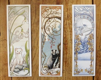 Illustrated Bookmarks (Art Nouveau)