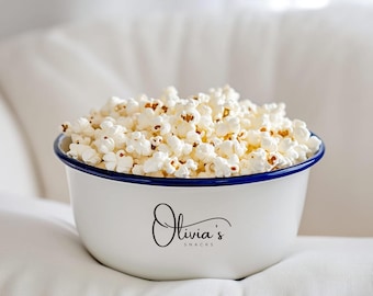 Personalized Popcorn Snacks Bowl