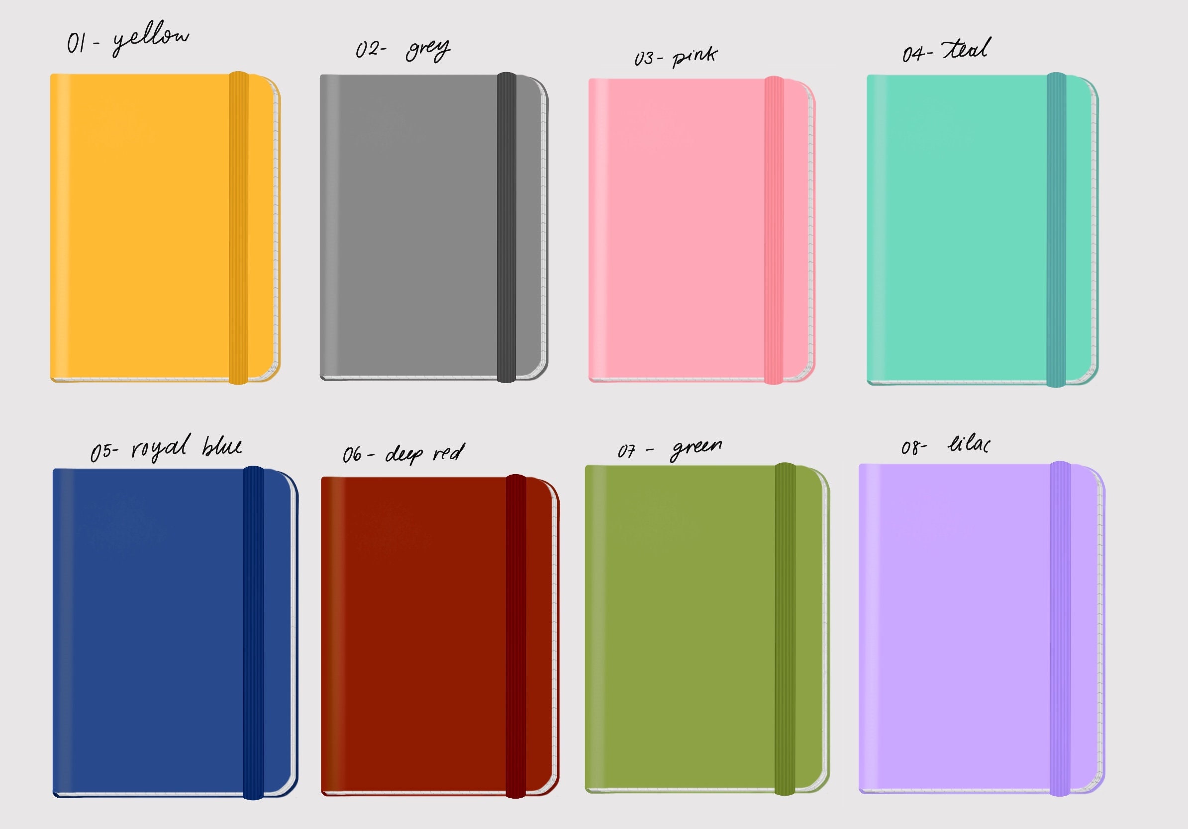 Digital bullet journal template for iPad 8 different colours Etsy