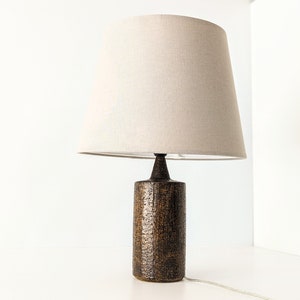 WOW! Amazing 60s glazed ceramic table lamp, Denmark. Eu, Us, Uk or Aus power plug. Might be Per Linnemann-Schmidt for Palshus